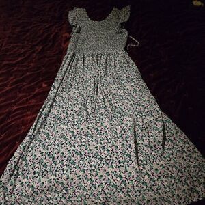 a new day Floral Dress in Green and Pink